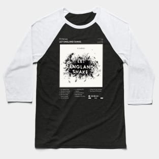 PJ Harvey - Let England Shake Tracklist Album Baseball T-Shirt